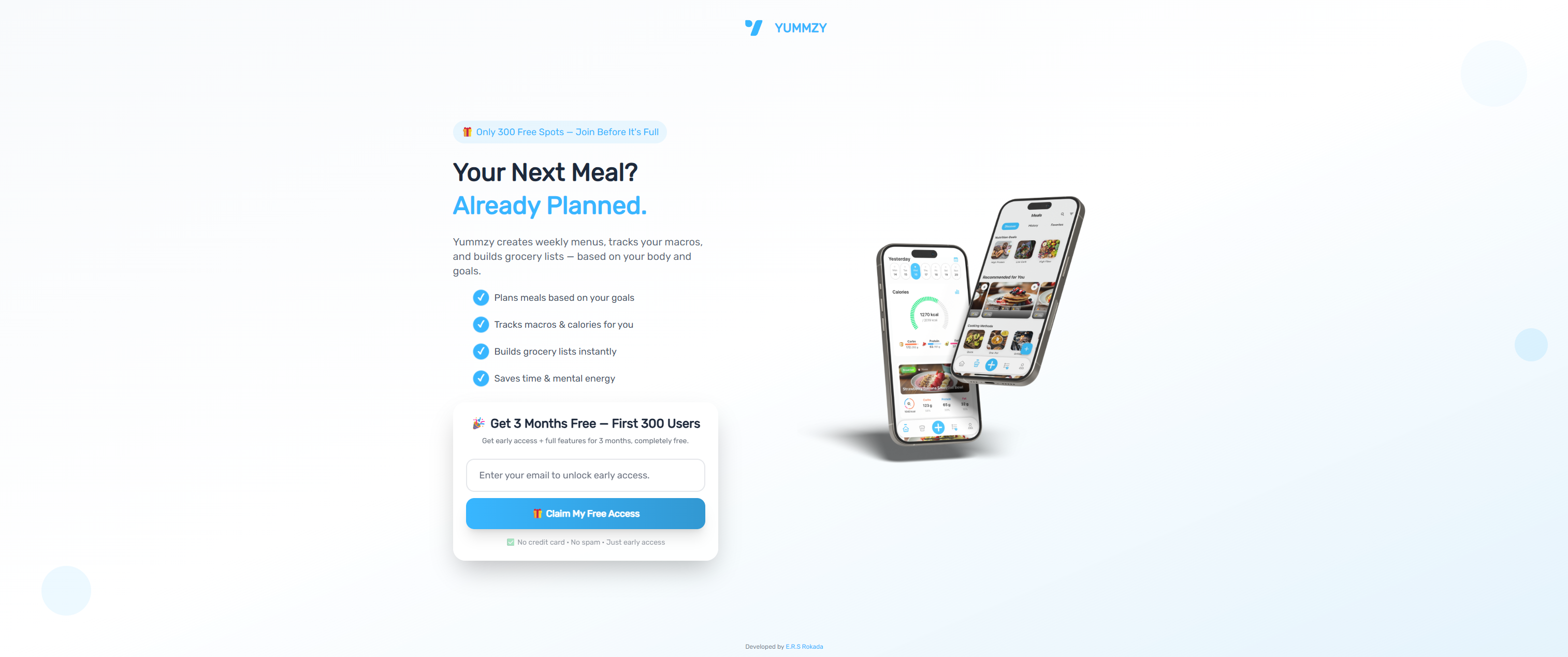 Yummzy AI Meal Planner